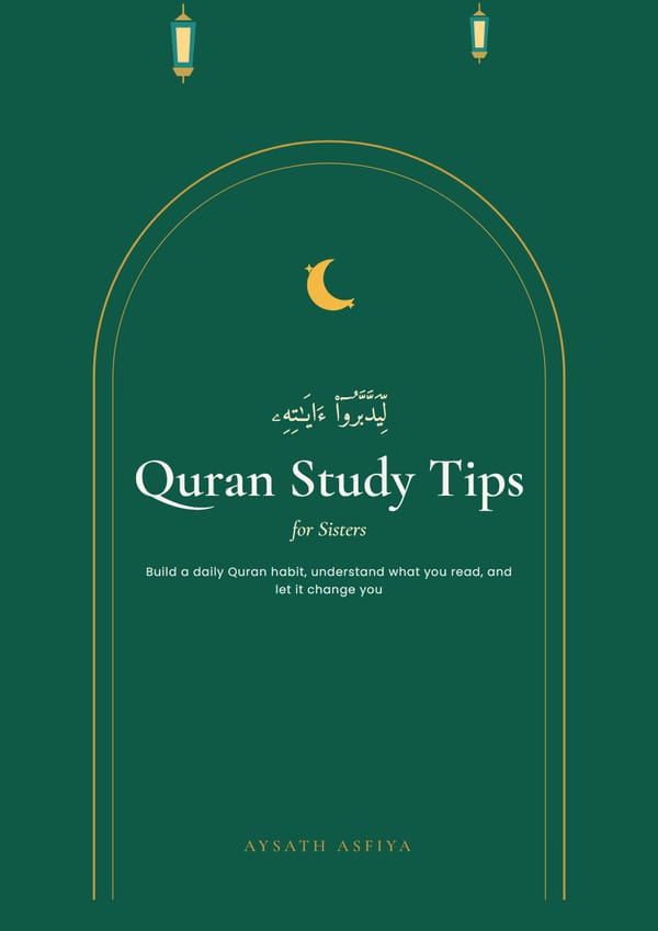 Quran Study Tips for Sisters ebook cover