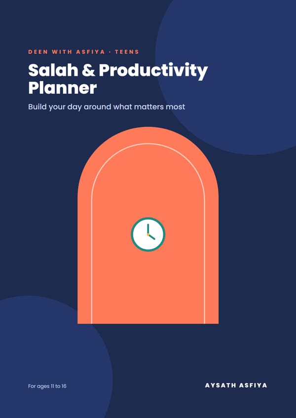 Salah & Productivity Planner ebook cover